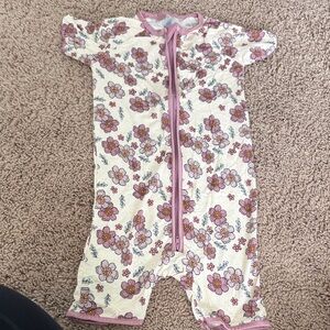 Floral Baby Shortie Romper-little one shop